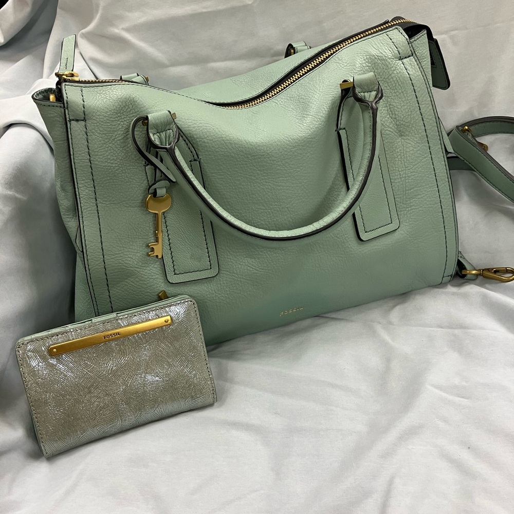 Fossil Satchel with Matching wallet